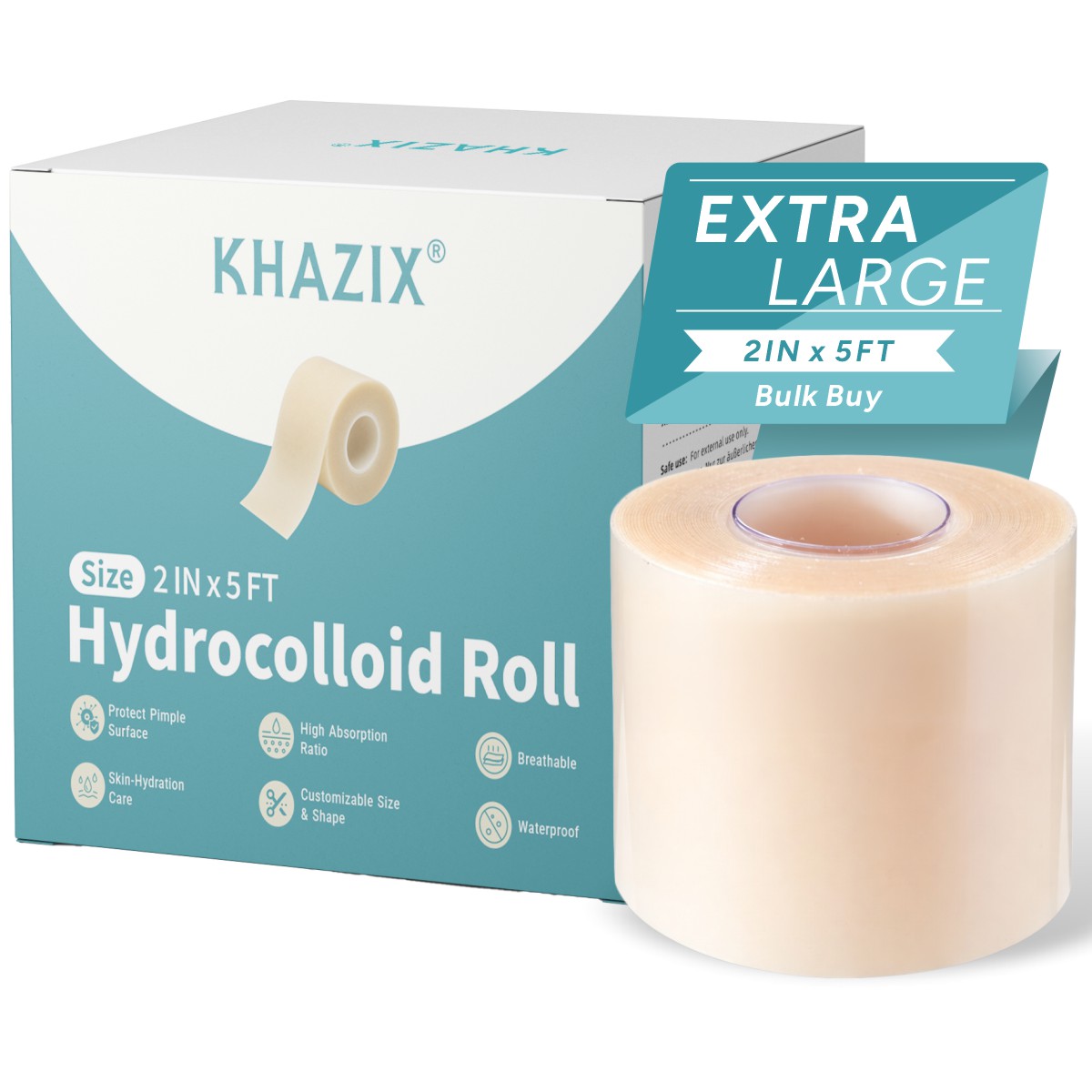 Skincare Moisturizer - KHAZIX Rotolo di Medicazione Idrocolloidale 5