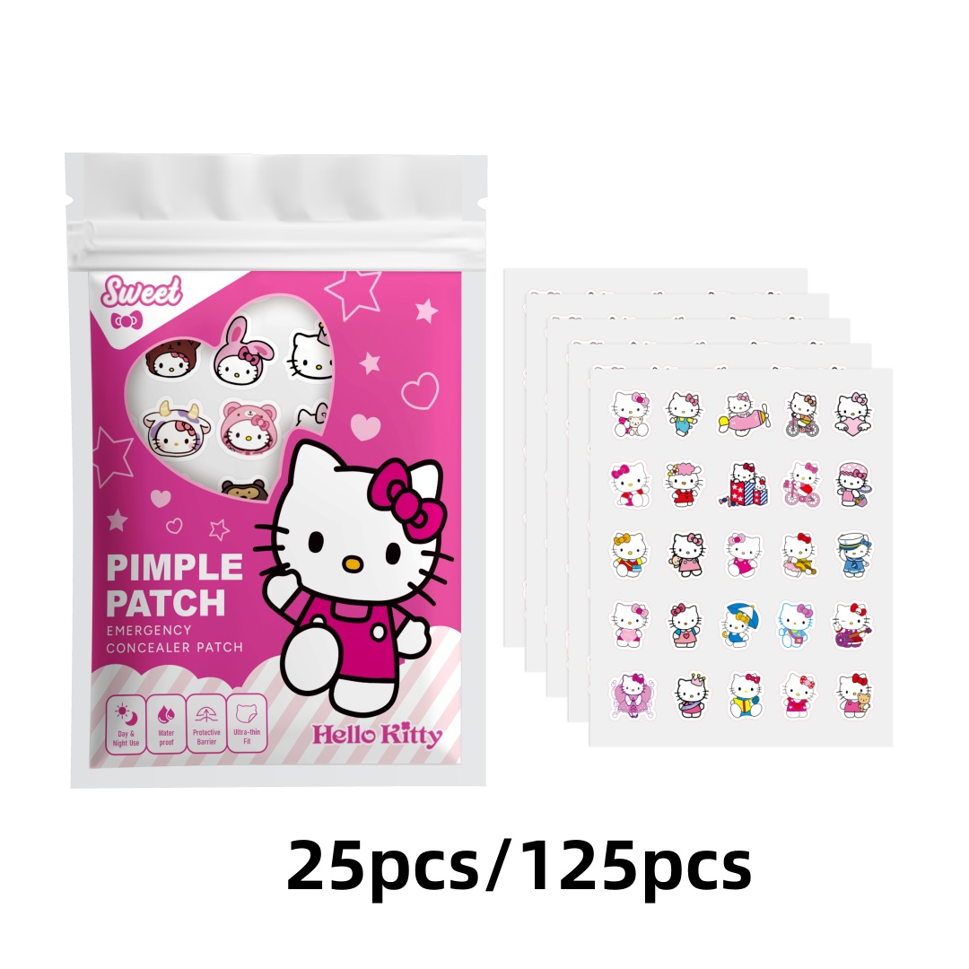 Skincare Moisturizer - 25/125 Pezzi Cerotti Hello Kitty per
